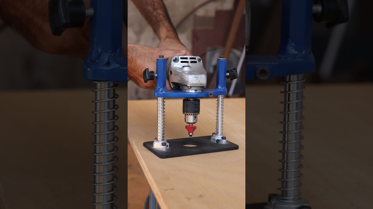 Angle grinder router attachment