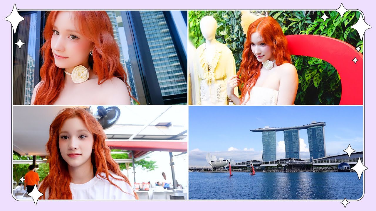 봄의 요정 등장🌼🇸🇬 @ H&M 2025 S/S Collection in Singapore | 휴닝바히에 VLOG | Kep1og 케플로그