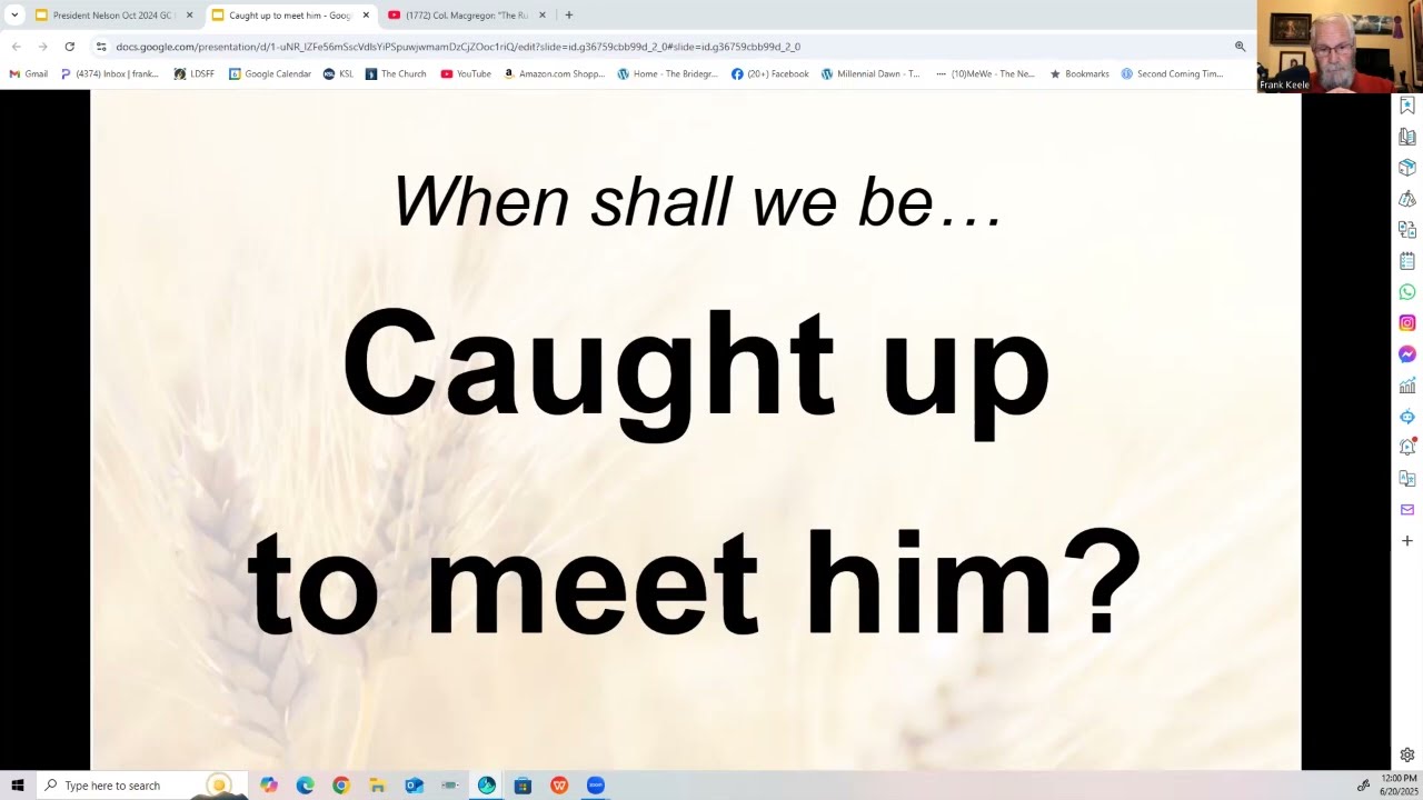 Caught up to meet him