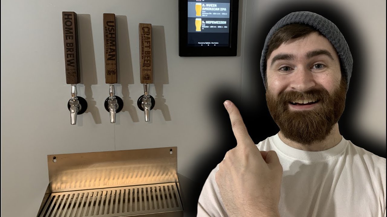 DIY Beer Tap Installed On Wall | Insulated Run | Digital Tap List