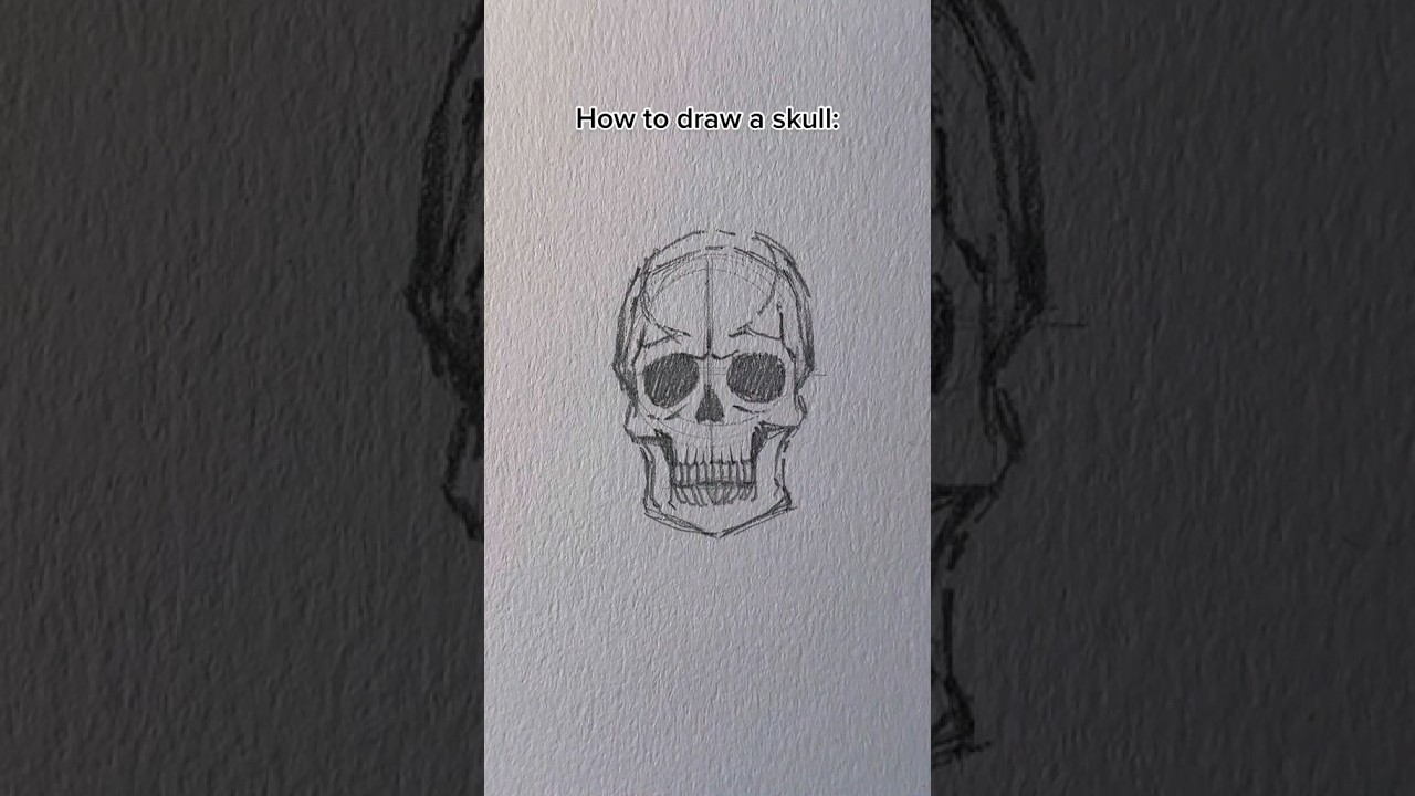 How to draw Skull 💀 || Jmarron