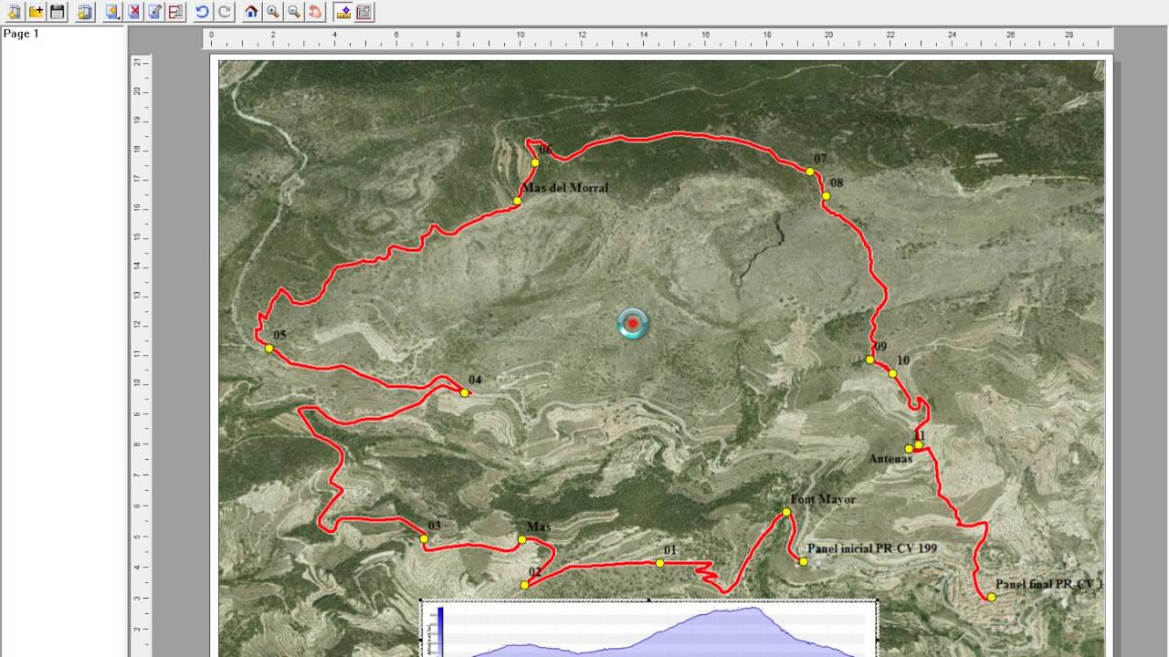 Diseñador de mapas de Global Mapper.