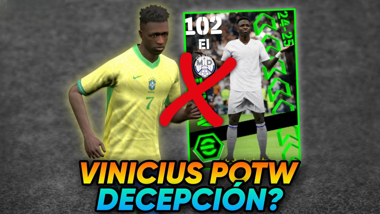 NO FICHES❌ A VINICIUS JR POTW🙁 | Te explico EL MOTIVO🤓☝️ | REVIEW✅