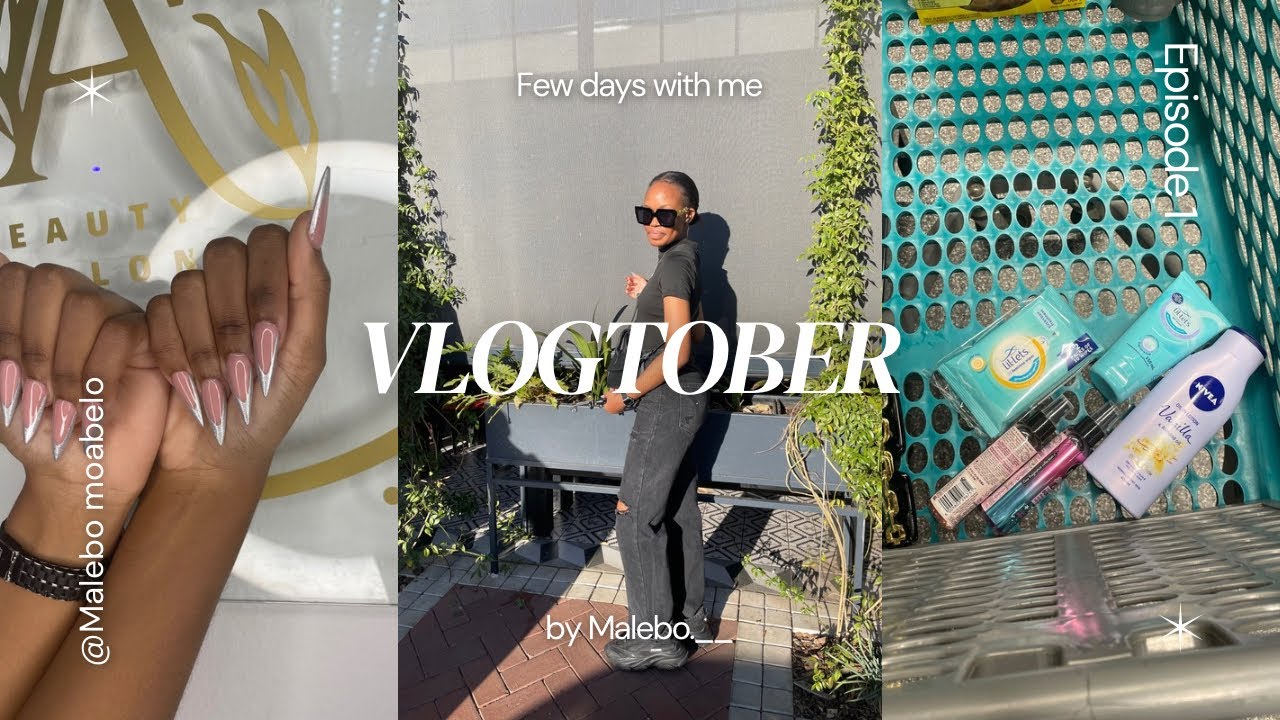 VLOGTOBER:ep1||I bought a new wig!|New nail set||Running errands +more 🎥🤍#vlogtober