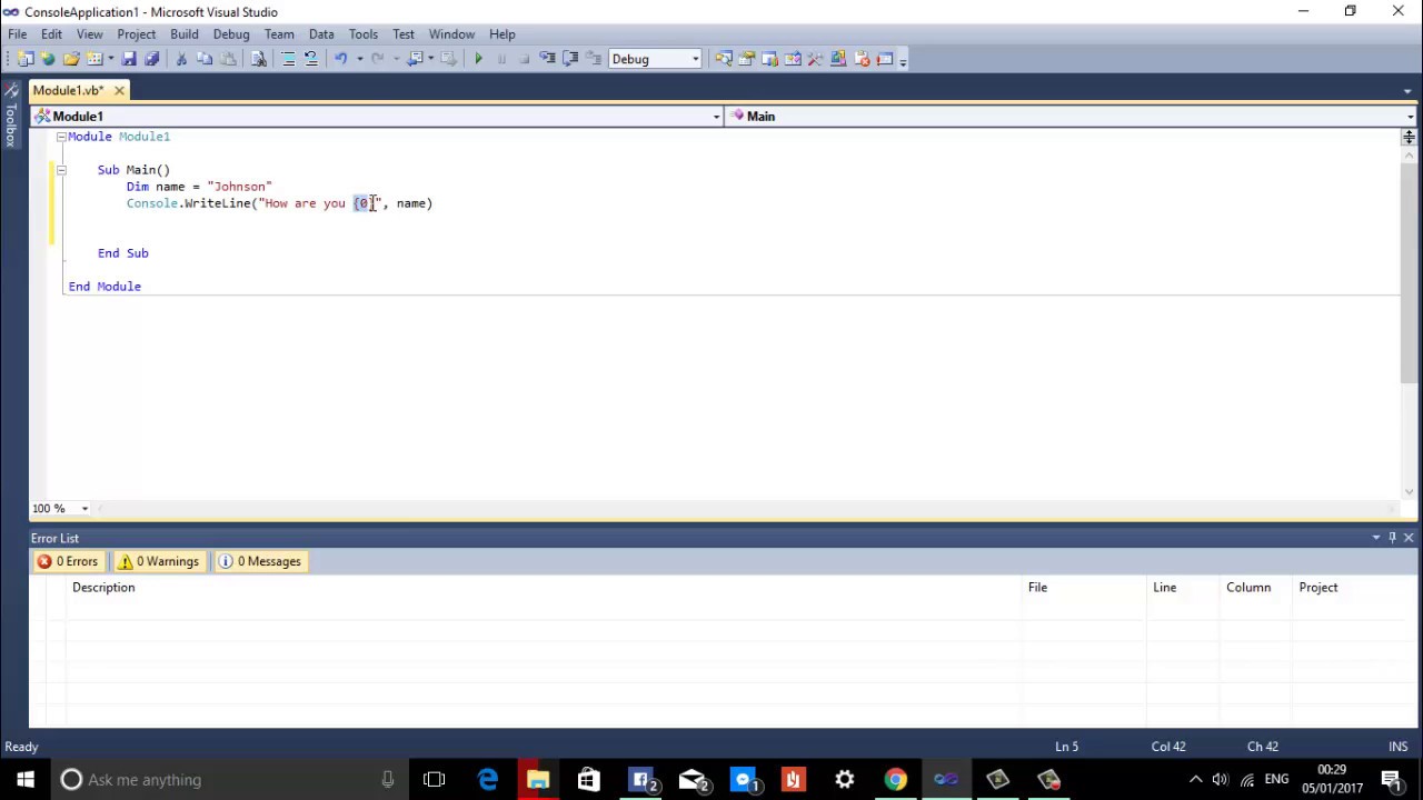 Defining variables  in VB.net
