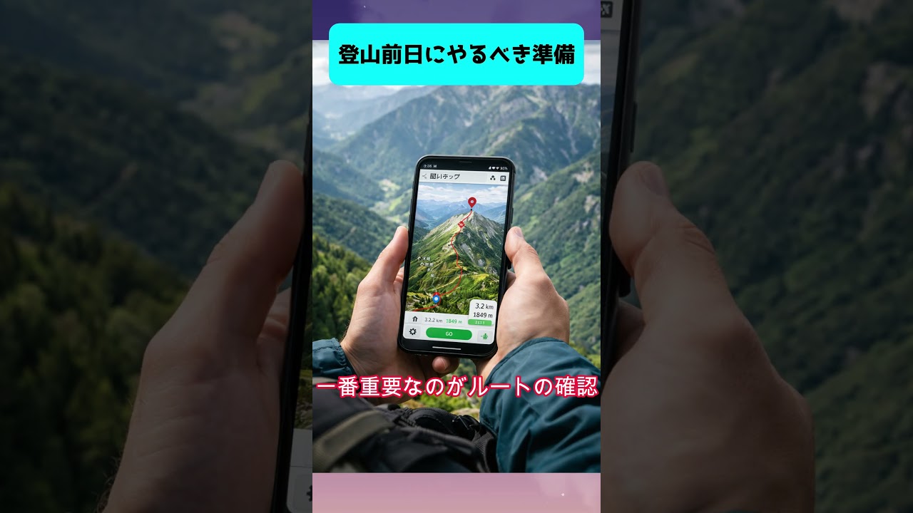 【準備】登山前日にやるべき準備