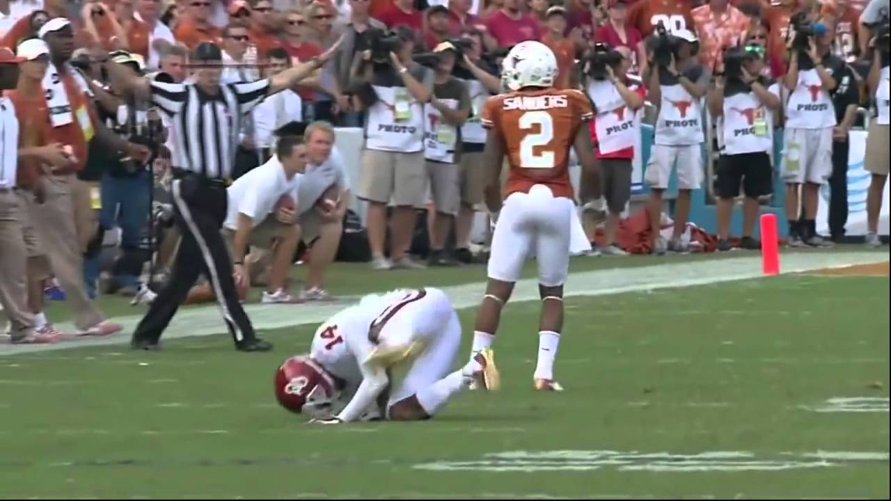 Texas vs  #12 Oklahoma 2013