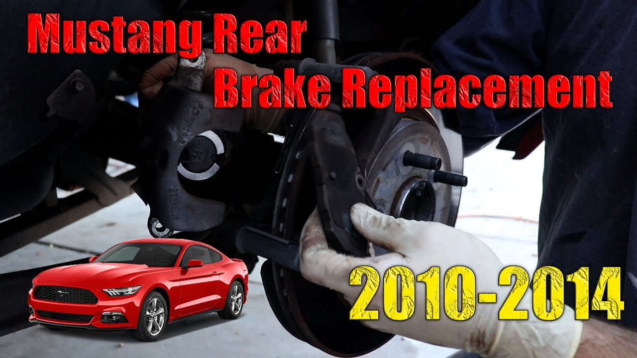 Rear Brake Pad Rotor Replacement Ford Mustang (2010-2014) ***DIY***