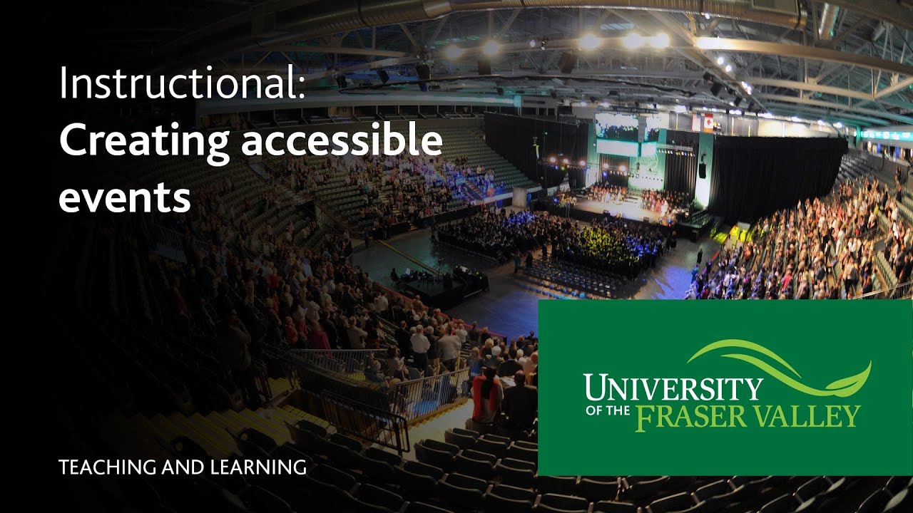 How to: Plan accessible events