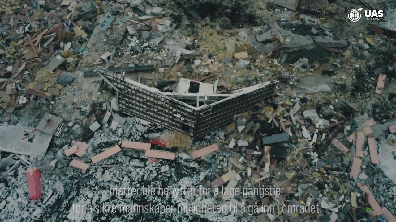 DRONEMAGASINET: Kvikkeleireskredet i Gjerdrum.