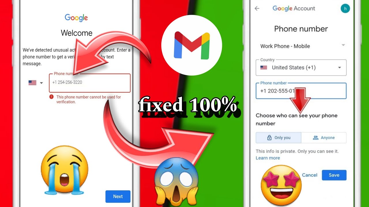 This Phone Number Connot be Used For Verification | Gmail Account | Play Store | Problem Solve 2024