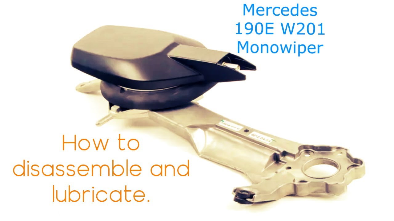 Mercedes 190E, W201: Disassembling, Cleaning, and Lubricating The Mono Wiper.