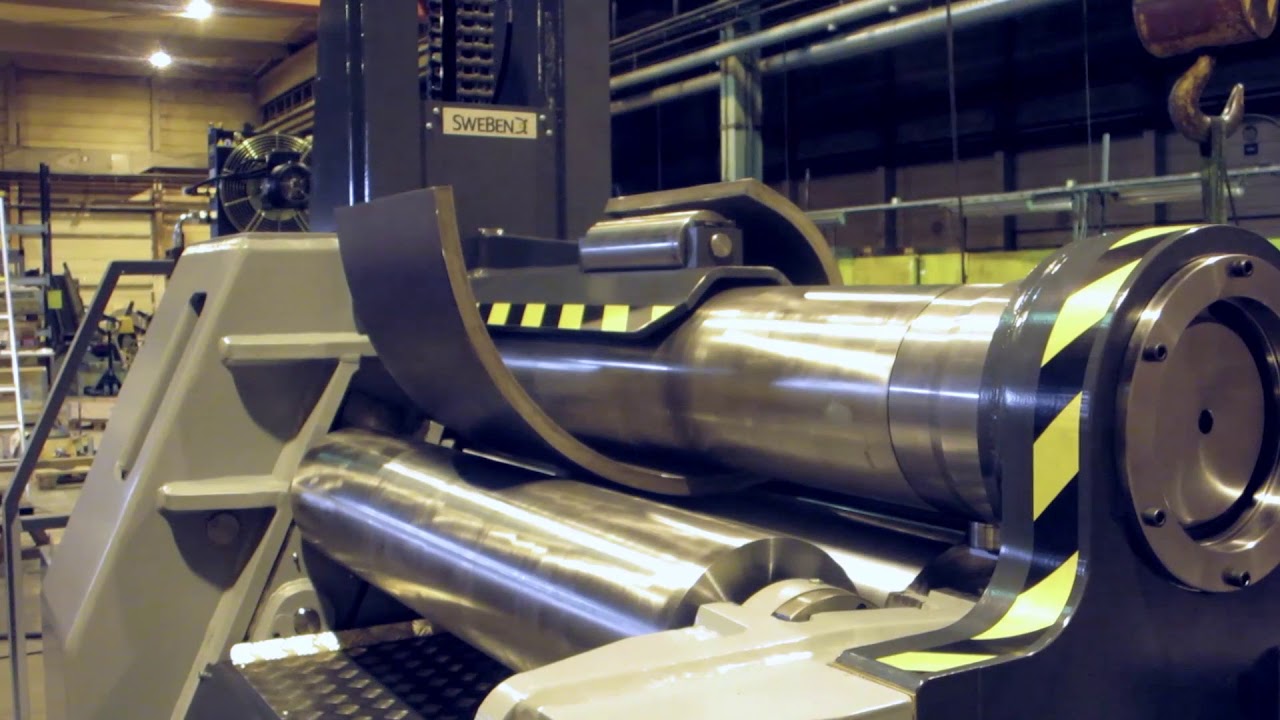 Precise Plate Rolling machine  - Sheet Metal Shaping - PB4-12-4 Automation by SweBend