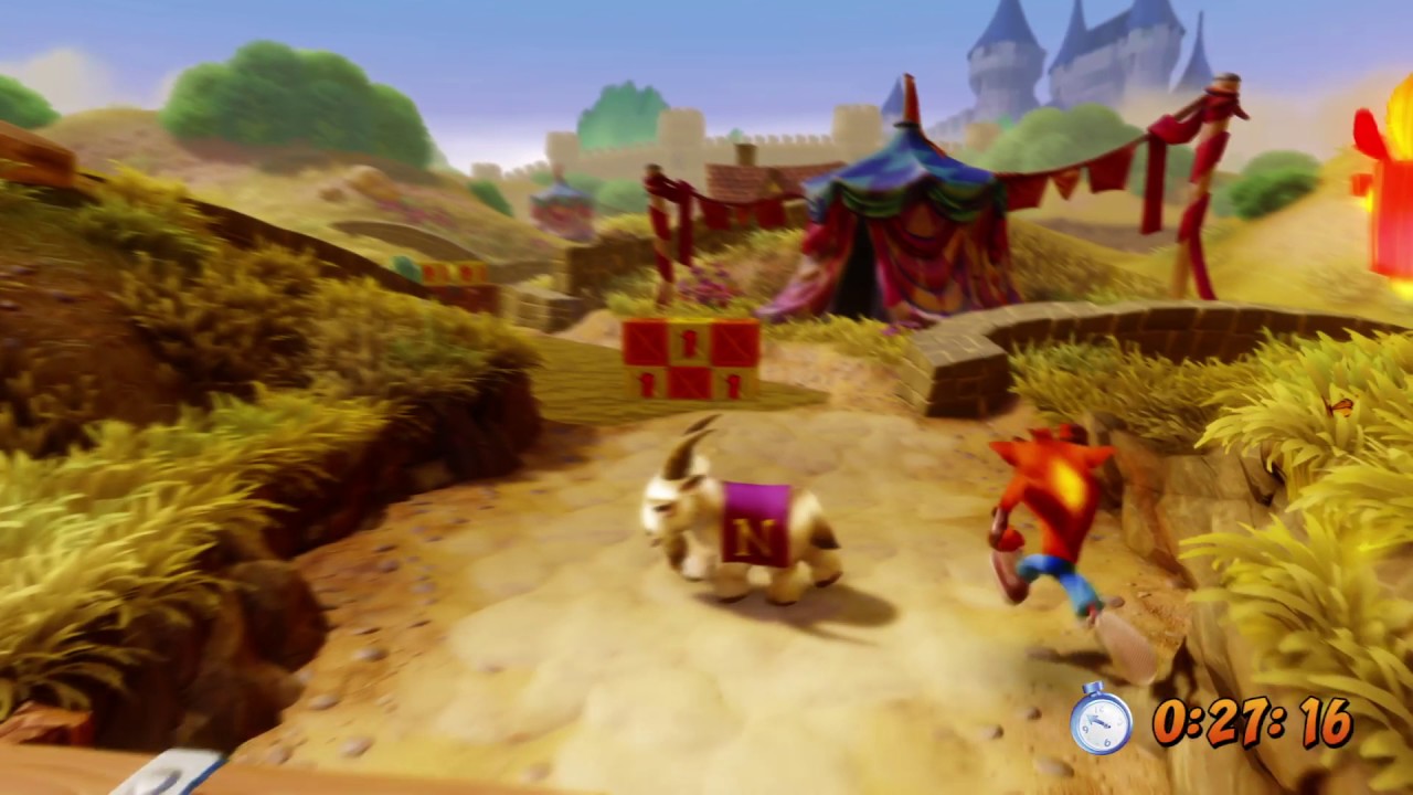 Crash Bandicoot N. Sane Trilogy: Toad Village (Time Trial - Platinum Relic)