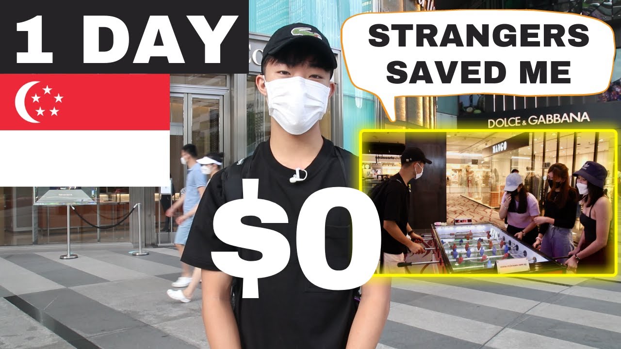 I Survived 1 Day In Singapore With $0
