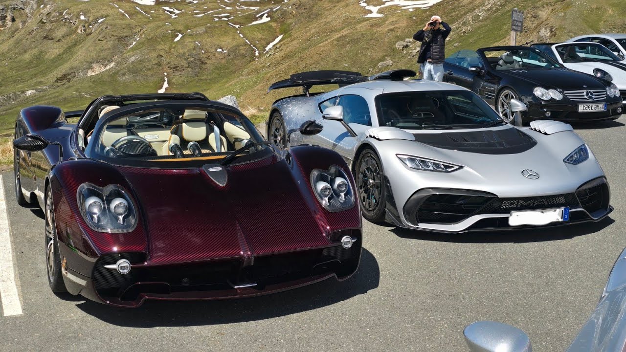 3x Mercedes-AMG ONE, Pagani Utopia, LaFerrari - CRAZY HYPERCARS in the ALPS!