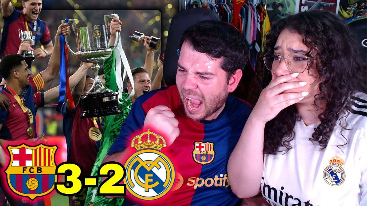 REACCIONES del FC BARCELONA 3-2 REAL MADRID | FINAL COPA del REY 24/25