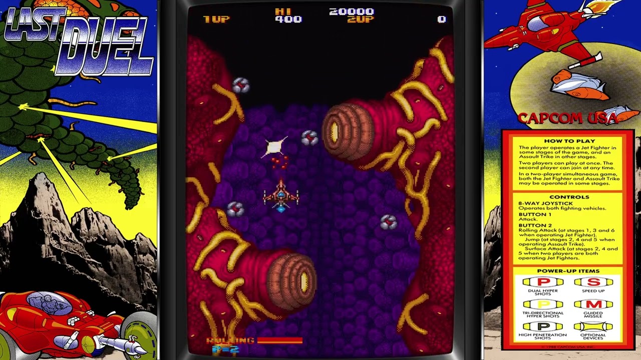 Last Duel - Arcade - LongPlay - Capcom - 1988