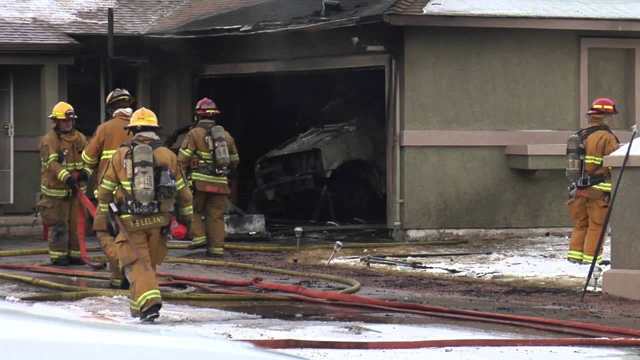 Garage Explosion Fire