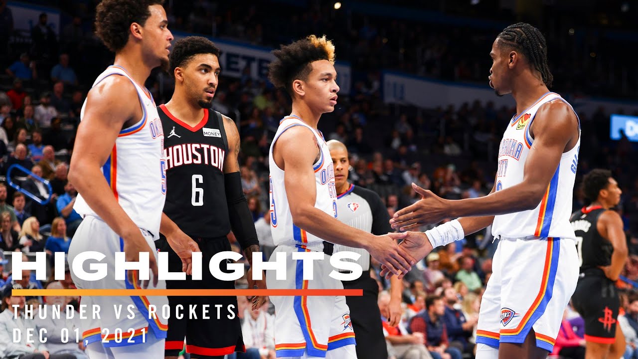 Highlights | Thunder vs Rockets 12/01/2021
