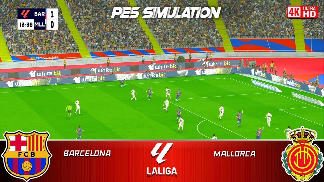 🔴Barcelona vs Mallorca | Spanish La Liga 2025/26 Full Match | PES 2021 Gameplay #laliga2026