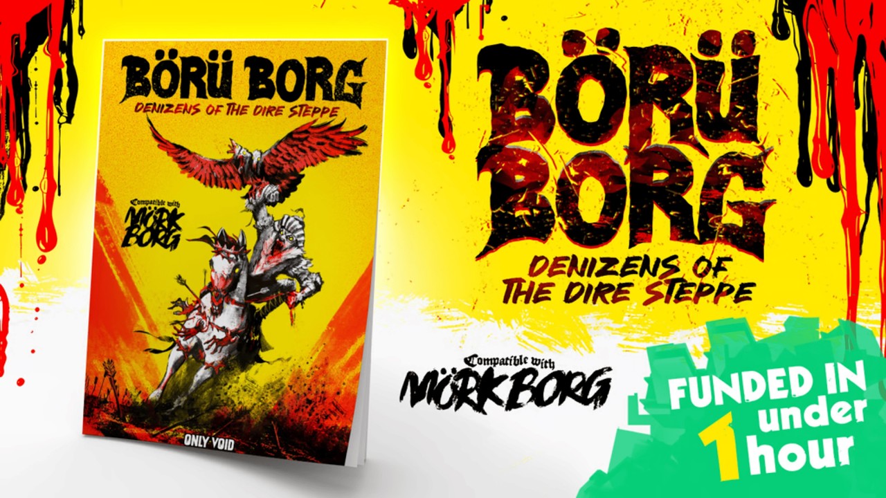 ZineQuest 25 30+ Folklore Monsters & Grimdark Mayhem! BÖRÜ BORG: Denizens of the Dire Steppe Preview