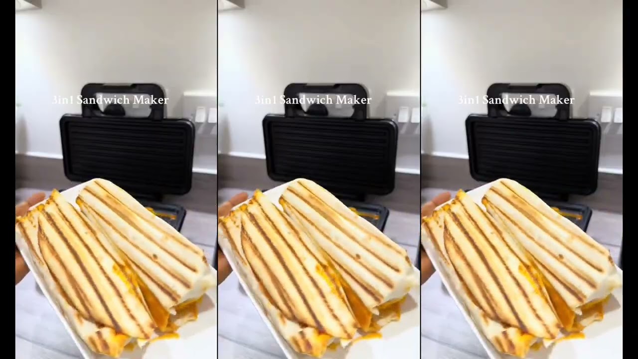 Sandwichmaker - Zubereitung von Sandwiches im Krups FDK 451 Sandwichtoaster#viralvideo 
