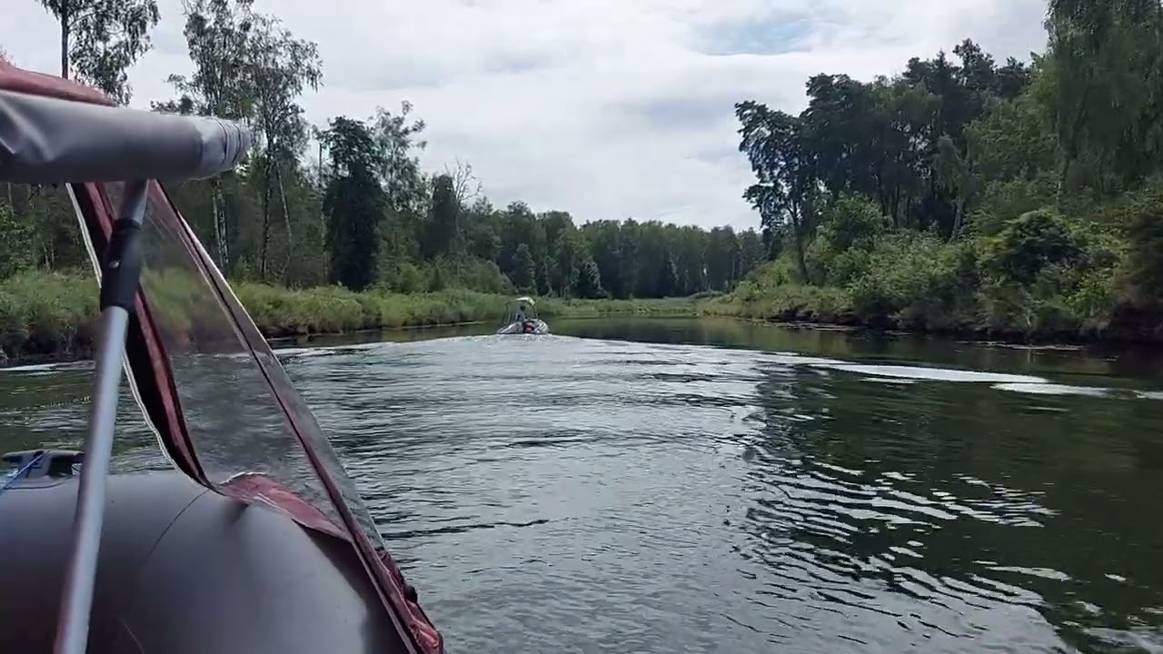 Ponton 450cm Śluza Karwik Kanał Jegliński. Turystyka pontonowa