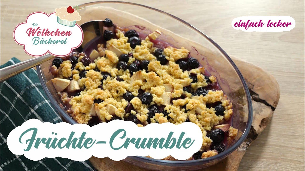 Früchte-Crumble - schnell und einfach zum kalorienarmen Streuselkuchen (ww geeignet)