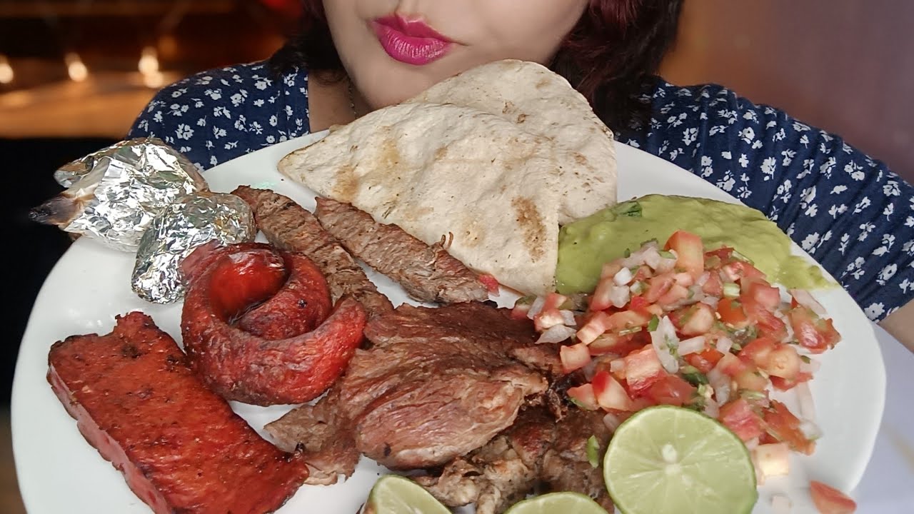 ASMR Comiendo Carne asada @nanysASMR1 #mukbang #comida #food #asmr 
