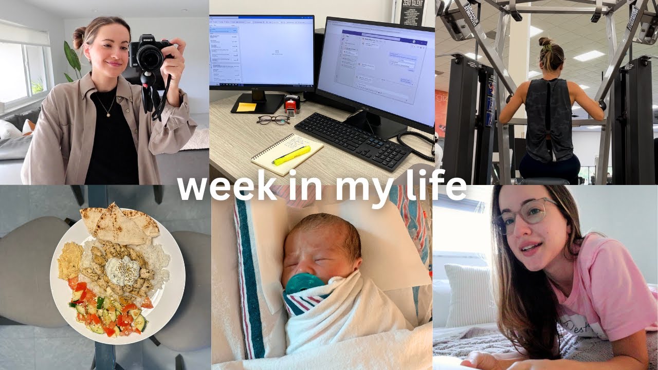 Week in my life | nephew is born, upper body day, struggling
