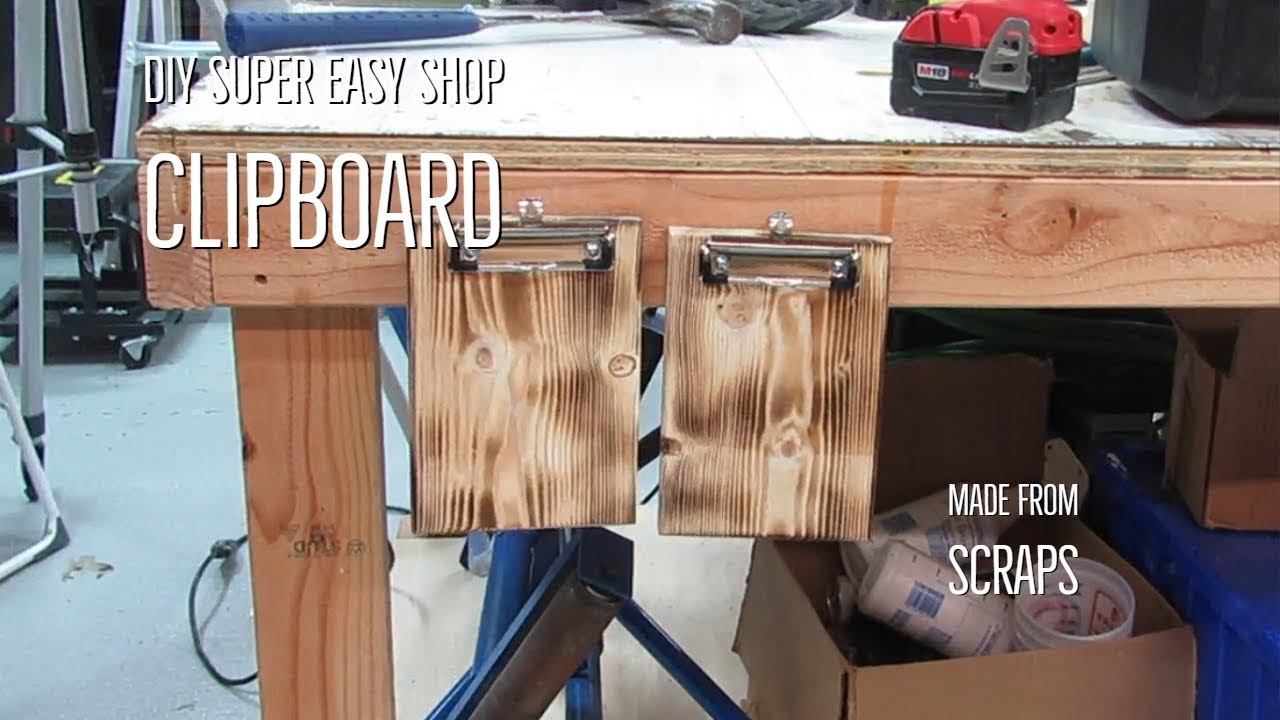 DIY Super easy shop clipboard
