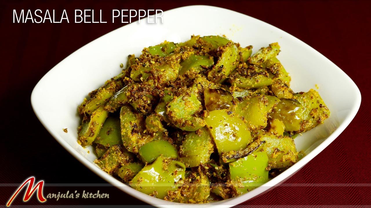 Masala Bell Pepper | Shimla Mirch | Capsicum Recipe by Manjula