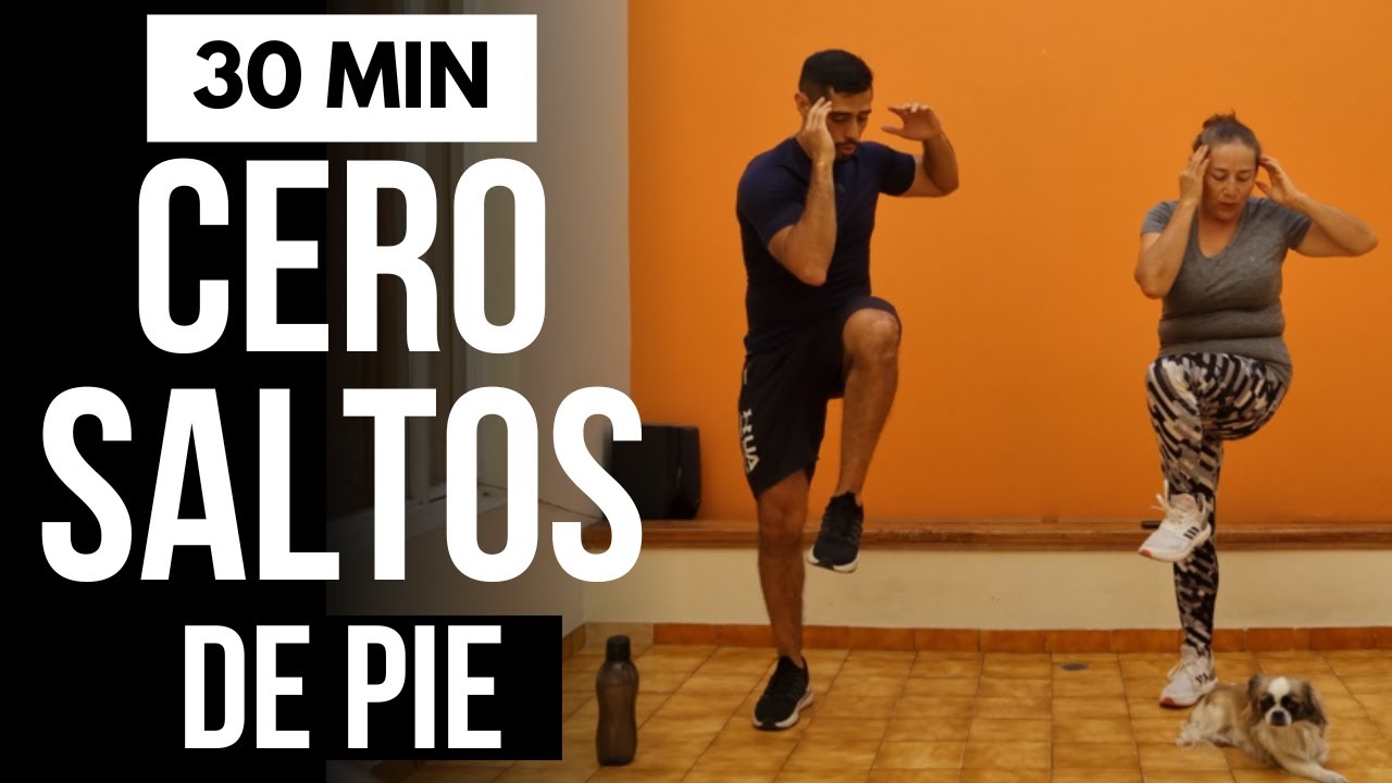 Ejercicios para abdomen y cintura 🔥 abdominales y cardio sin saltos y totalmente de pie