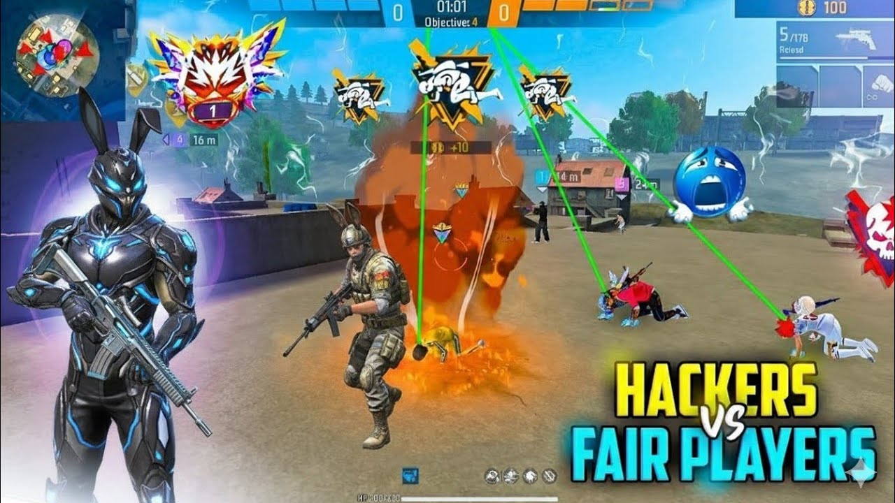 💔 HACKER vs FAIR PLAYERS 🤬  Free Fire🔥