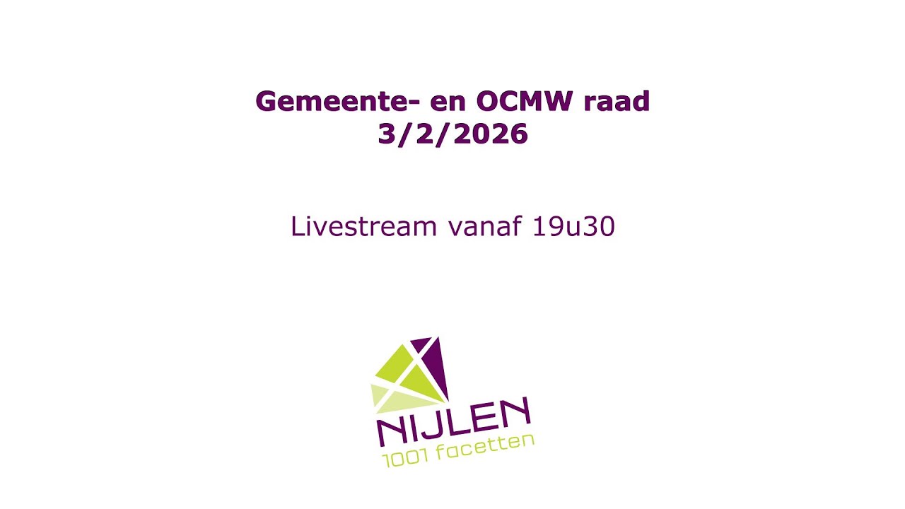 Gemeente- en OCMW raad 3/2/2026 - 19u30