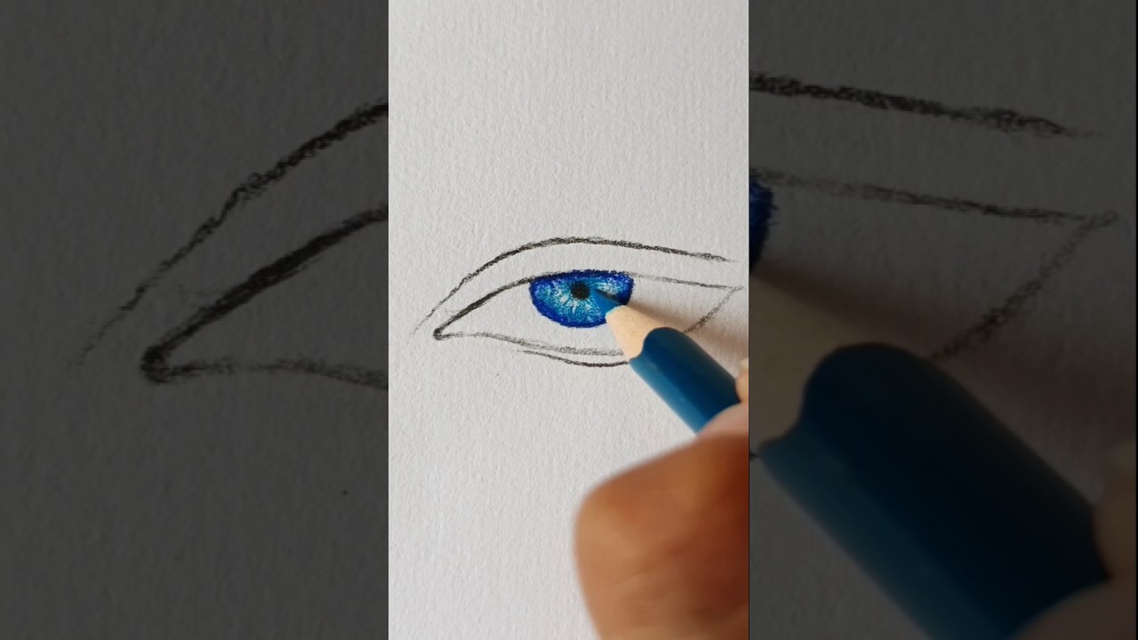 How to draw Gojo eyes 👀✨ #shorts #anime #gojo #drawing #howtodraw