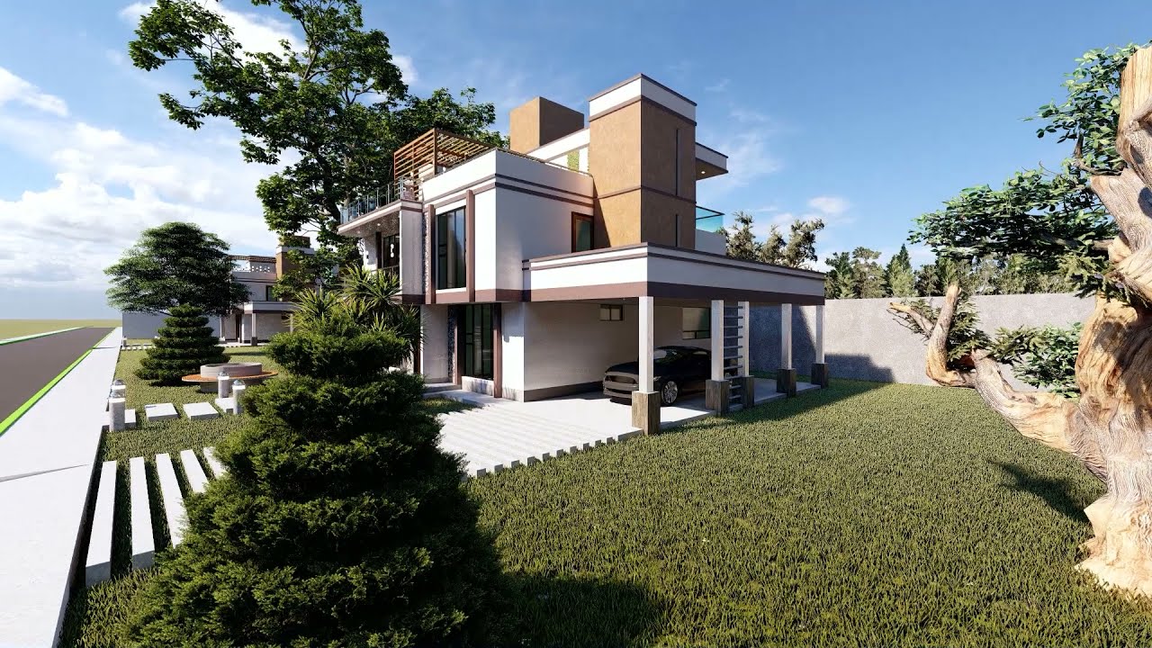 Casa de 10x13 de 3 niveles (proyecto VG51)