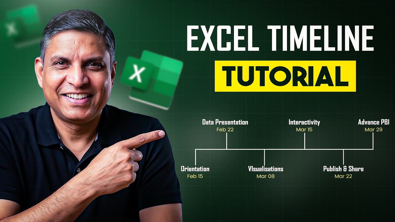 Make a Stunning Timeline Chart in Excel in Minutes