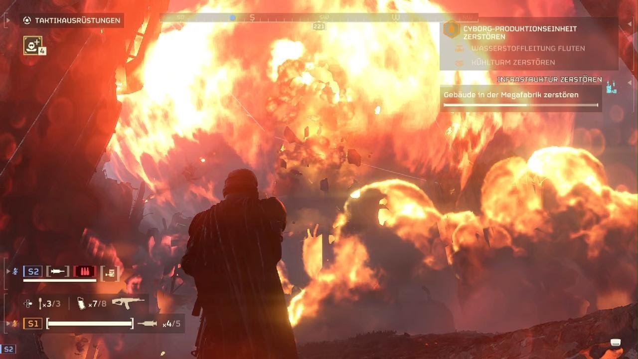 Destroying Cyborg Production Units.
