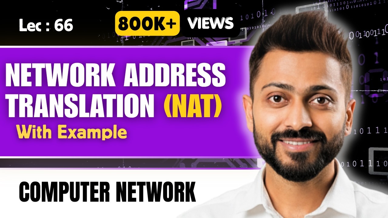 Lec-62: NAT Explained - Network Address Translation with example in Hindi