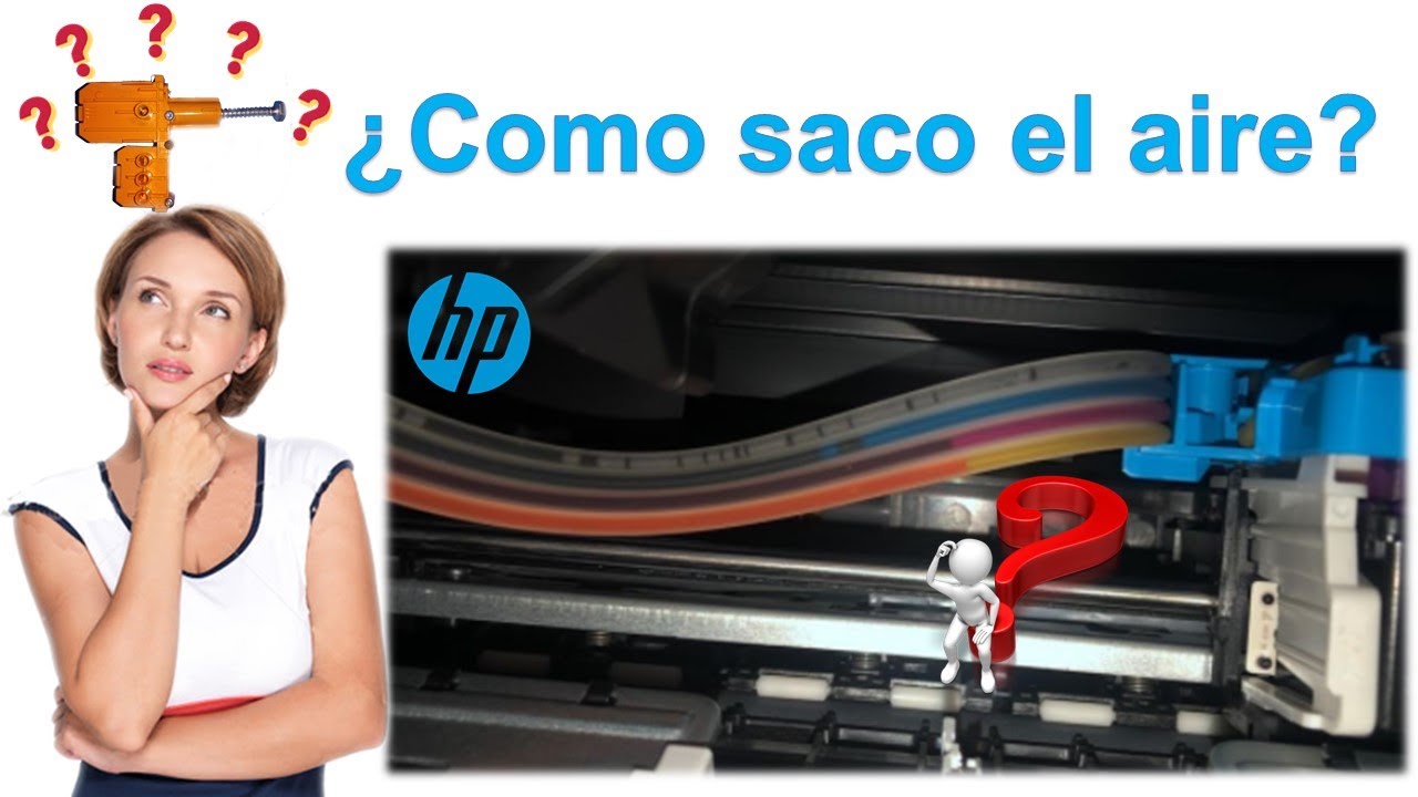 Como sacar el aire de las mangueras en impresoras🖨Hp, 115, 315, 410, 415, 515, 519, 530, 533 y 615.🔊