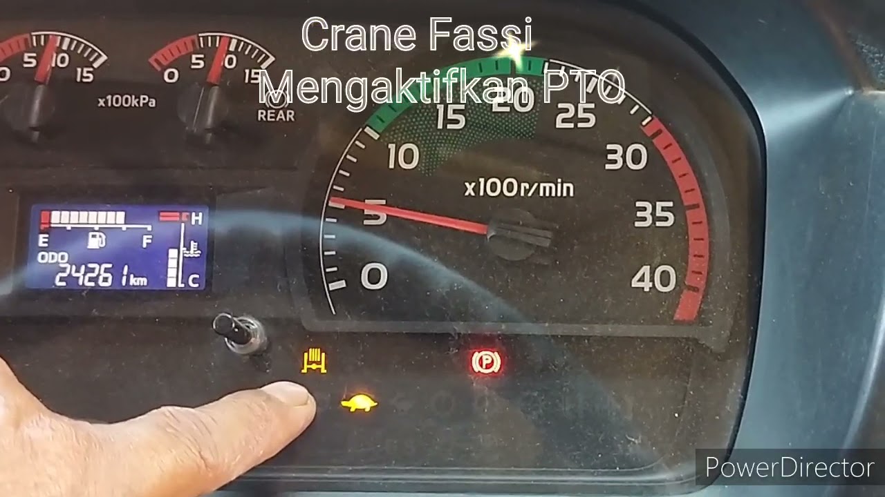 Mengaktifkan PTO di Crane Fassi