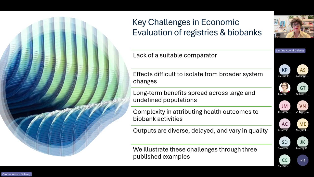 Statewide Biobank Seminar Series: Returns on Investments in the Victorian Cancer Biobank