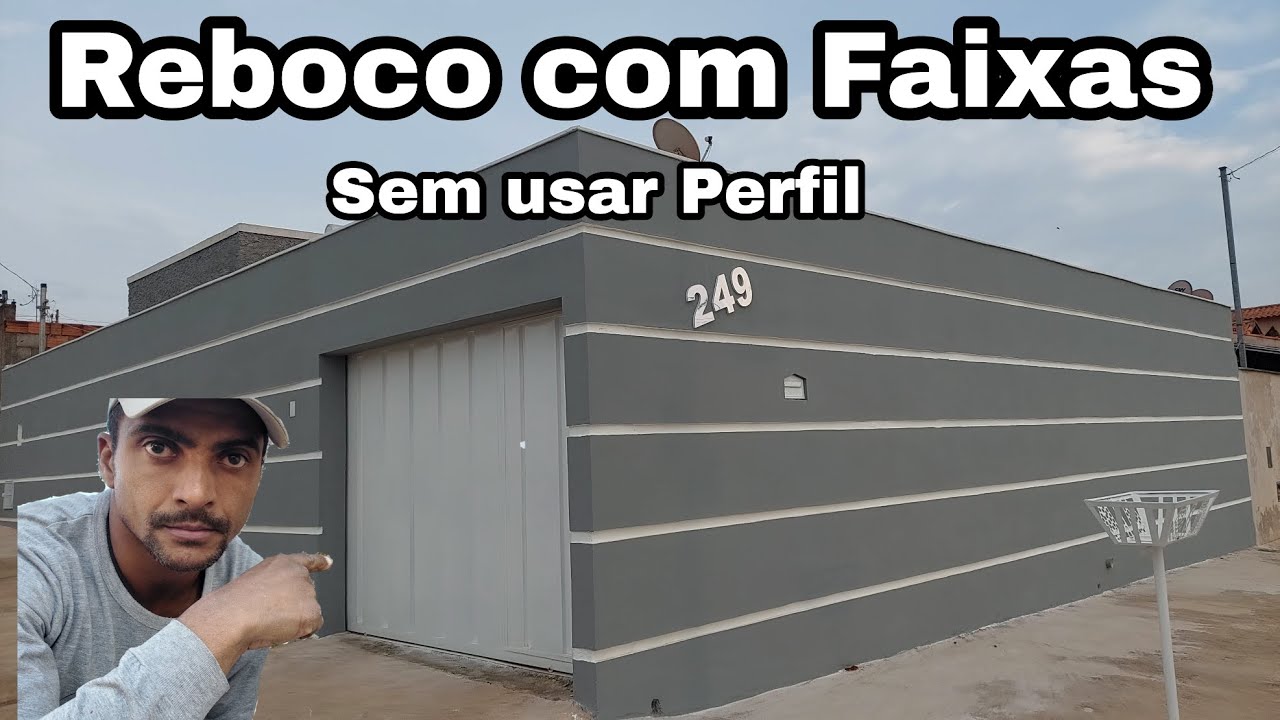 Reboco com Faixas Aprenda a fazer sem usar Perfil.
