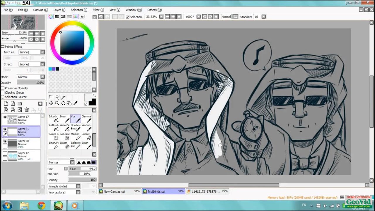 Speedpaint: Two Blind Men