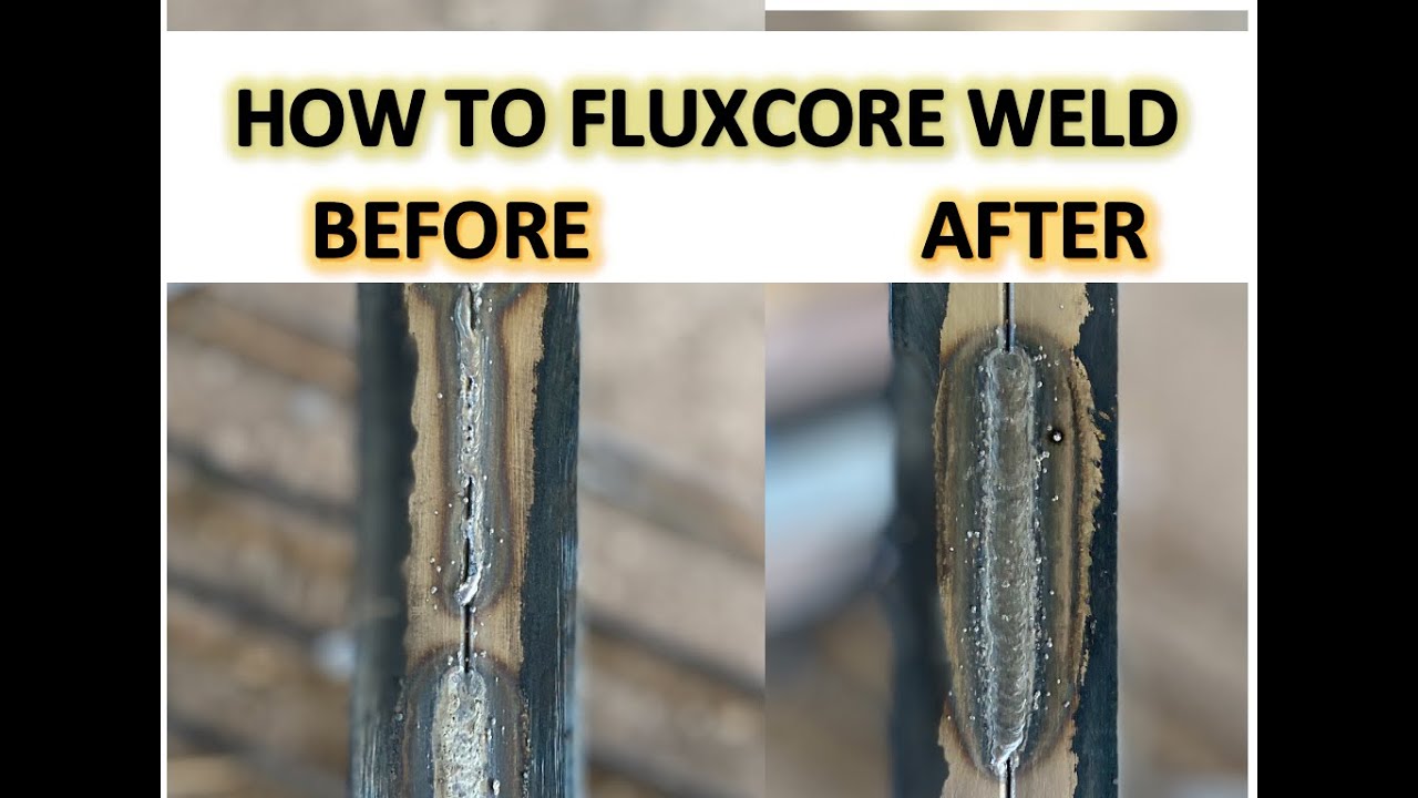Сварка тонкой квадратной трубы без газа Fluxcore для начинающих