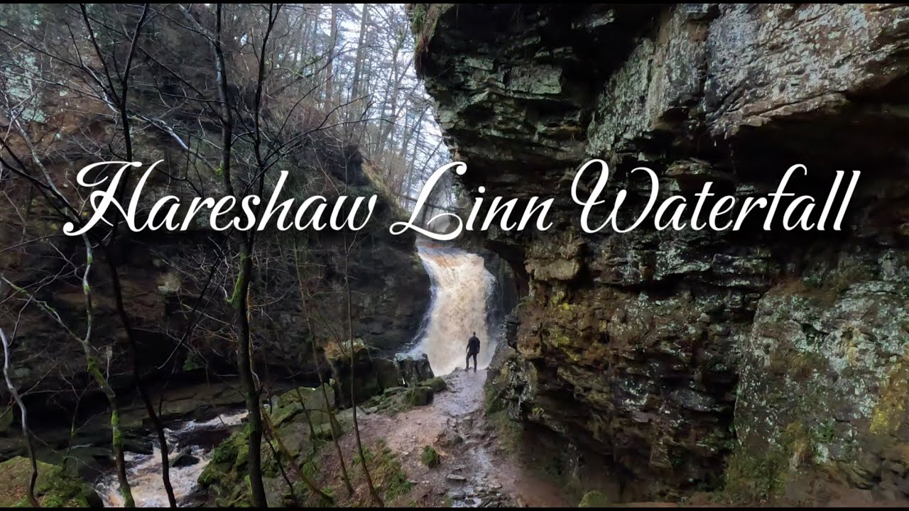 Hareshaw Linn Waterfall, Hexham, England - A Hiking Movie