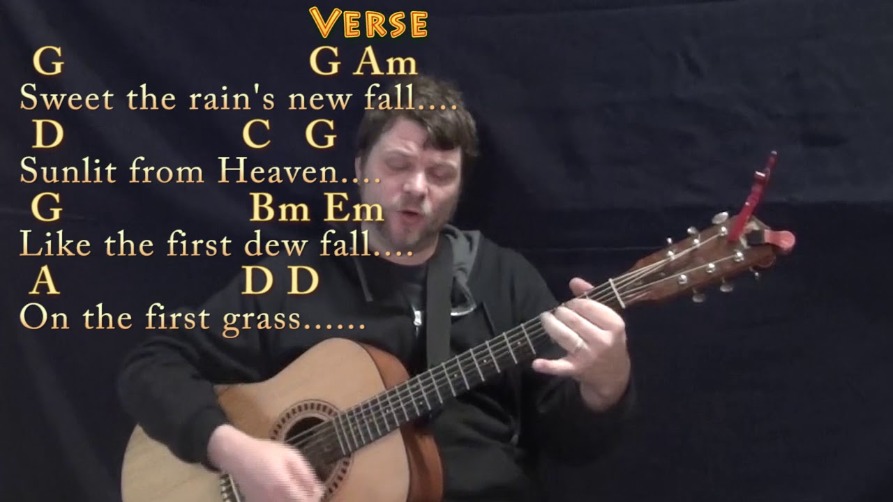Morning Has Broken (HYMN ) Strum Guitar Cover Lesson in G with Chords/Lyrics