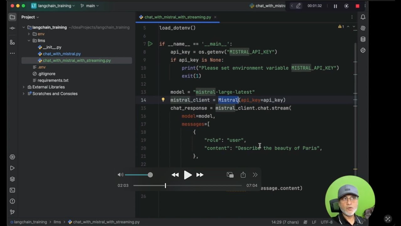 Learn  Streaming the Response from LLM  in Just 7 Minutes! 🔥 Real-Time Responses with Mistral SDK